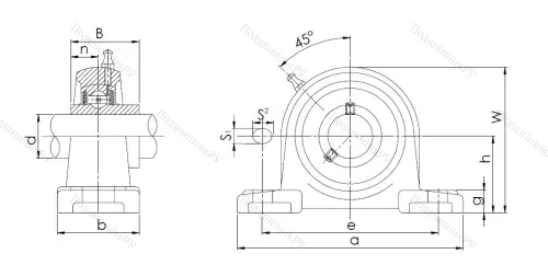 Подшипниковый узел UCP 210 (480210) в Краснодаре