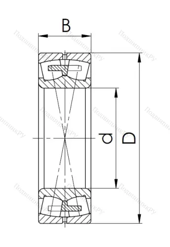 Сферический роликовый подшипник 3003220 АМН (23220 MBW 33) в Краснодаре