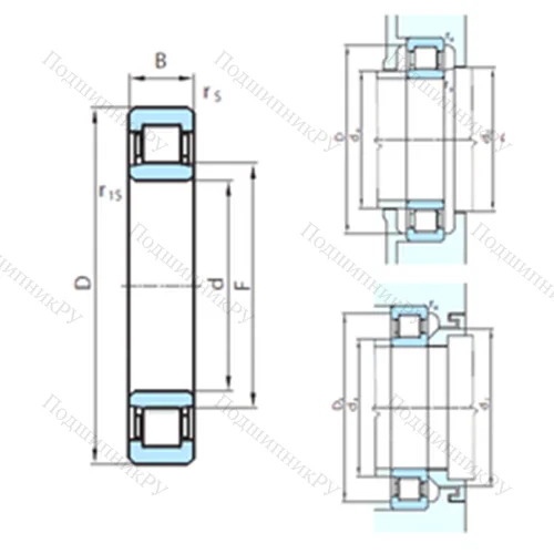Подшипник роликовый радиальный NU 1080