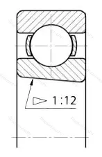 Модификация подшипника 6-1210801Л размер 12x21x5