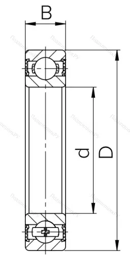 Шариковый однорядный подшипник 180322 (6322 2RS) в Краснодаре