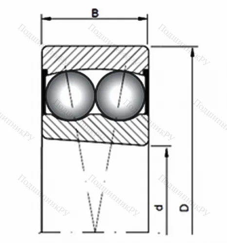 Двухрядный шариковый подшипник 2206 K 2RSTNG от производителя  NSK Двухрядный шариковый подшипник 2206 K 2RSTNG от производителя  NSK