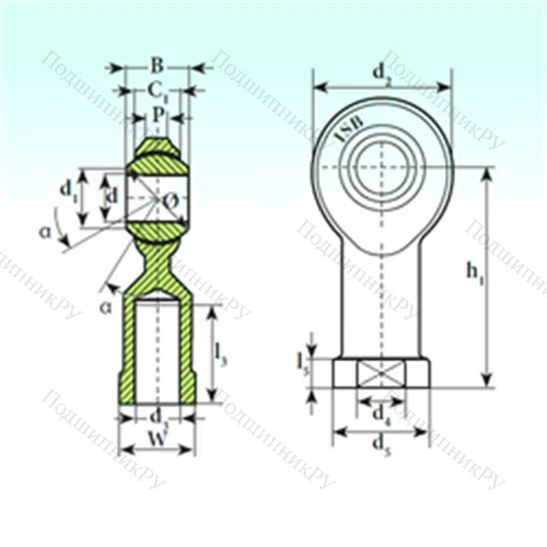 Подшипник скольжения сферический TSF.R 3