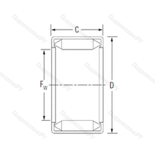 Подшипник игольчатый радиальный 13BM 1912