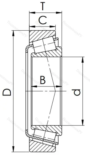Конический роликовый подшипник 7512 (32212) в Краснодаре