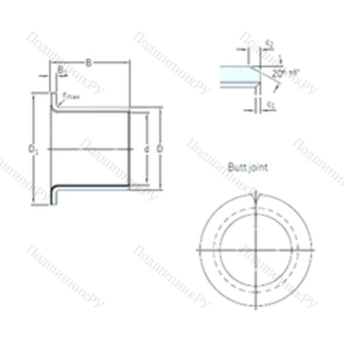 Подшипник скольжения PCMF 141617 E