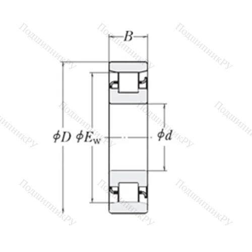 Подшипник роликовый радиальный LRJ 1.5/8