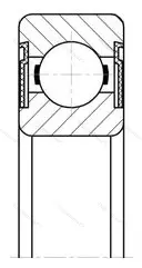 Модификация подшипника 6-180503АК3С9 размер 17x40x16 от производителя  ГПЗ-4 Модификация подшипника 6-180503АК3С9 размер 17x40x16 от производителя  ГПЗ-4