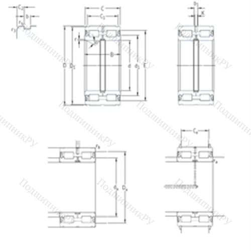 Подшипник роликовый радиальный NNF 5009ADB-2LSV