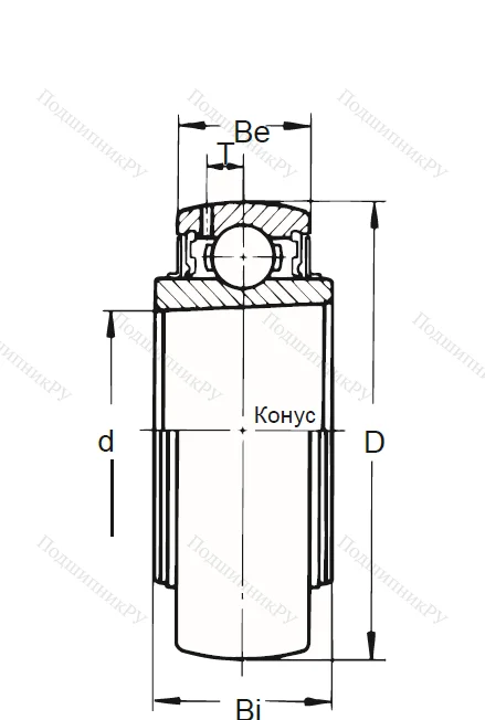 Корпусный подшипник UK 207 в Краснодаре