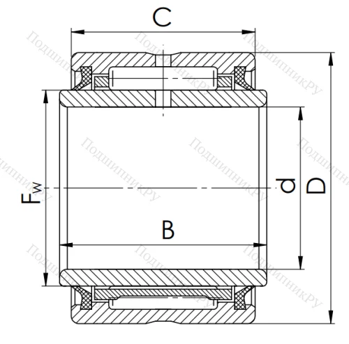 Игольчатый подшипник NA 4902 2RS в Краснодаре
