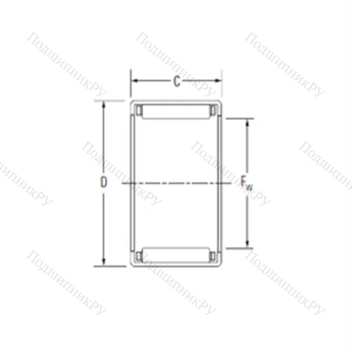 Подшипник игольчатый радиальный JH-1612 от производителя  KOYO Подшипник игольчатый радиальный JH-1612 от производителя  KOYO