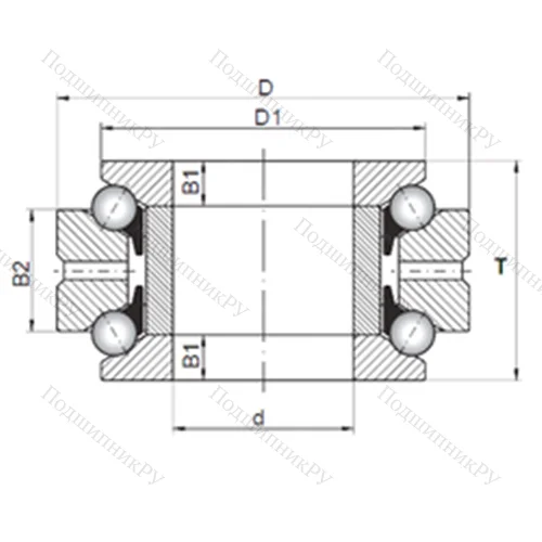Подшипник шариковый упорно-радиальный 234420