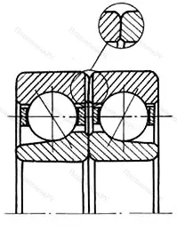 Подшипник  336908 размер 39,685x50,8x12,7 от производителя  ГПЗ-31