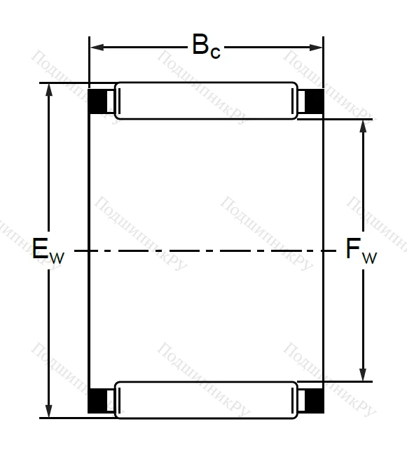 Подшипник K 35x43x31.4 (KT) в Краснодаре