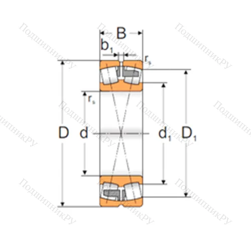 Подшипник роликовый радиальный самоцентрирующийся 22324 ACMAW 33