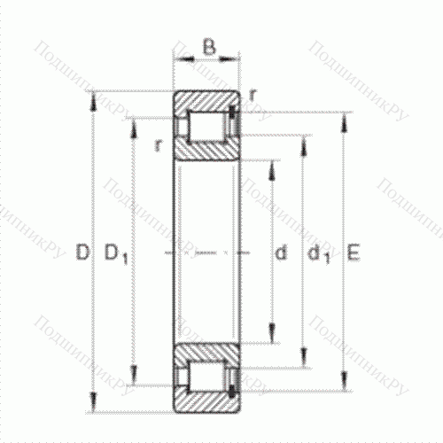 Подшипник роликовый радиальный