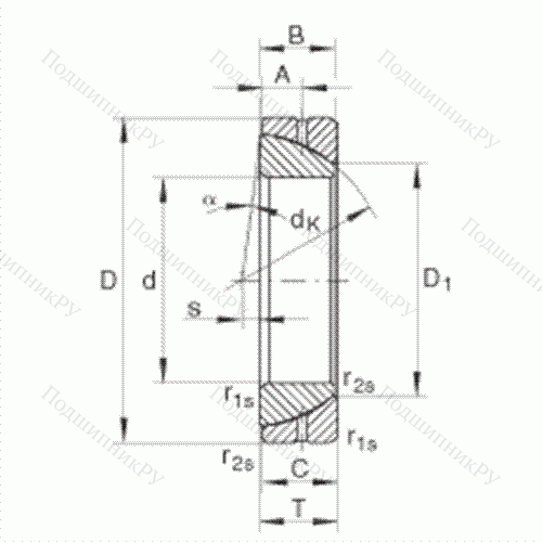Подшипник шарнирный GE 45-SX