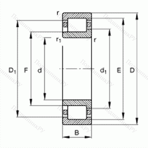 Подшипник роликовый радиальный NJ 2226-E-TVP 2 от производителя  FAG Подшипник роликовый радиальный NJ 2226-E-TVP 2 от производителя  FAG