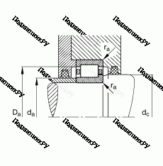 Подшипник NJ 2212-E-TVP 2